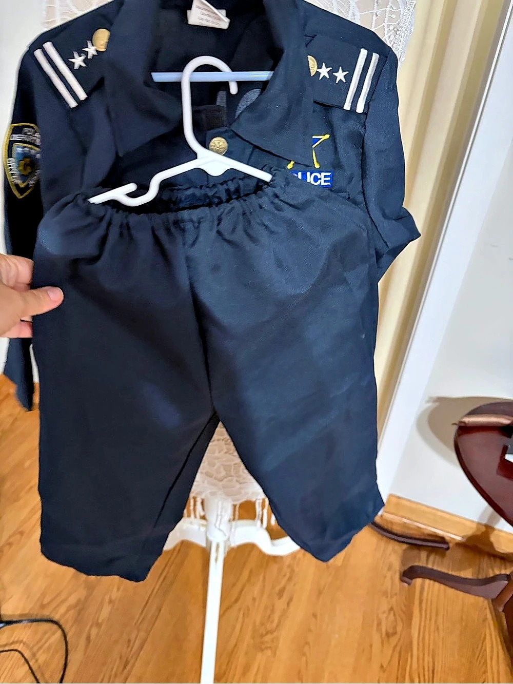 Kangaroo Police costume set Blue & Gold sixe T2 - Picture 4 of 9